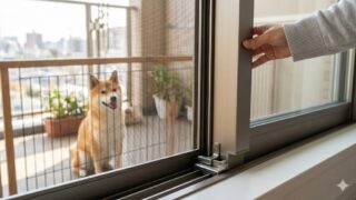 犬の脱走防止策！賃貸でもできる窓や網戸の見直し