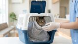 キャリーからの猫の脱走防止！キャリーと洗濯ネットの二重ロック