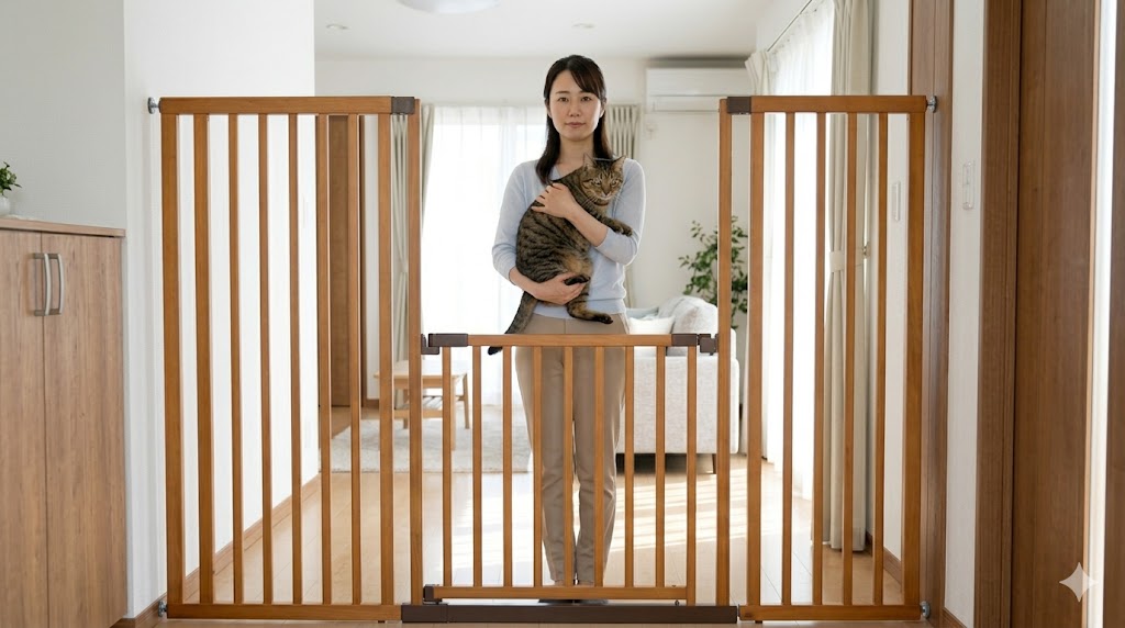 来客時の猫の脱走防止対策！玄関ゲートとルールで一瞬の隙も作らない