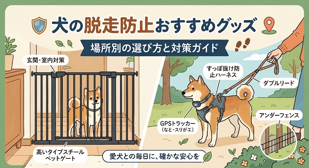 犬の脱走防止グッズ対策ガイド｜シーン別おすすめ対策まとめ