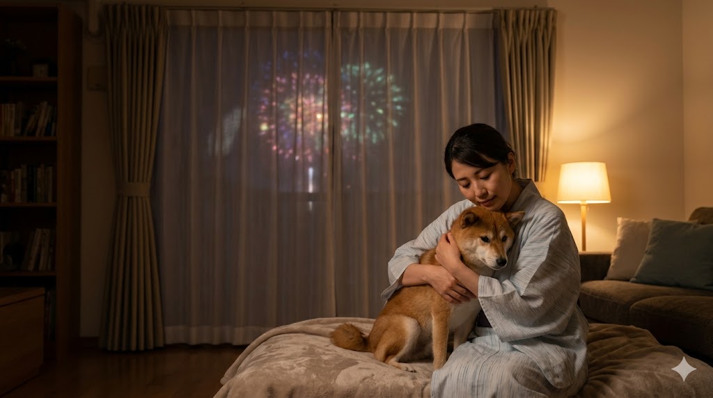花火・雷シーズンの犬猫の脱走防止！夏のパニック脱走を防ぐ対策